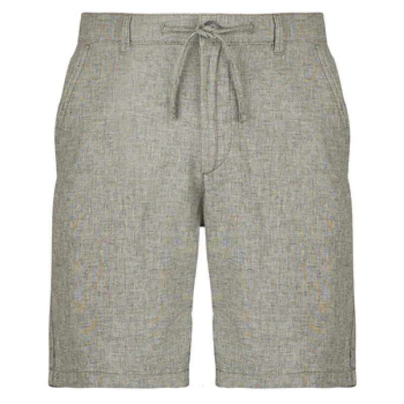 Image of Selected SLHREGULAR-BRODY LINEN BLD SHORTS mens Shorts in Brown