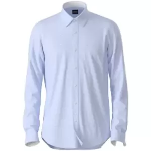 Image of Boss Boss Lukas Patterned Shirt Mens - Blue