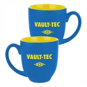 Image of Fallout Mug Vault-Tec Logo Blue/Yellow