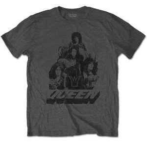 Image of Queen - 70s Photo Unisex Large T-Shirt - Grey