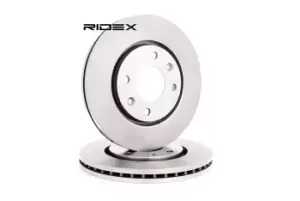 Image of RIDEX Brake disc PEUGEOT 82B0458 4246L9,4246L9 Brake rotor,Brake discs,Brake rotors