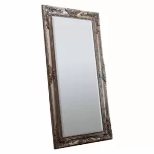 image of Crossland Grove Devonshire Leaner Mirror Antique Silver - 1700 x 840mm