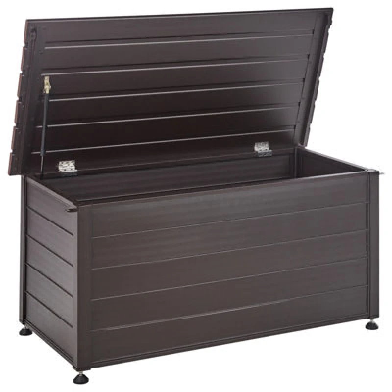 Image of Beliani Storage Box Campalto 123cm 60 Cm Dark Brown