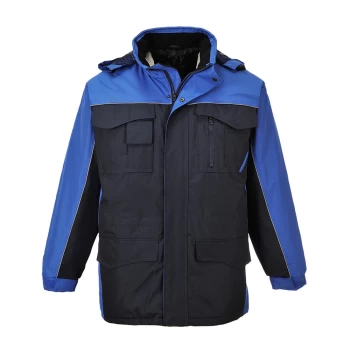 Image of Portwest Ripstop Parka Navy / Royal Blue 2XL