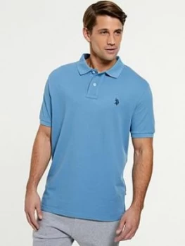 U.S. Polo Assn. Core Pique Regular Fit Polo Shirt - Blue