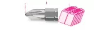 Image of Beta Tools 861 PH/C1 200x 1/4" Hex Drive Phillips Bit PH1 x 25mm