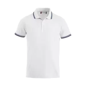 Image of Clique Unisex Adult Amarillo Polo Shirt (S) (White)