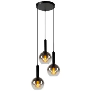 image of Lucide MARIUS - Cluster Pendant Light - Ø48.5cm- 3xE27 - Black