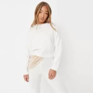 Missguided Seam Front Jumper Co Ord - White