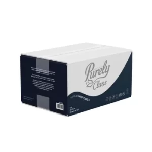 Image of Purely Class Hand Towels V Fold 2 Ply FSC Super Soft White (Case 2600)