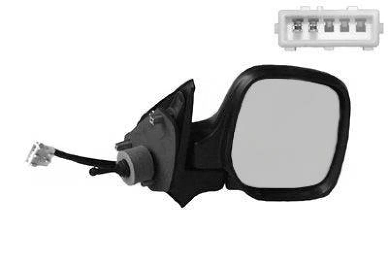 Image of VAN WEZEL 0903814 Wing mirror * HAGUS * Right, Heatable Outside Mirror (50)