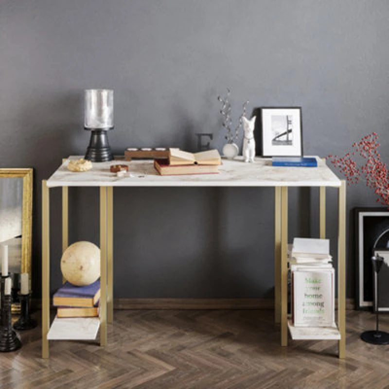 Image of Decorotika Reader Computer Desk Ephesus&gold