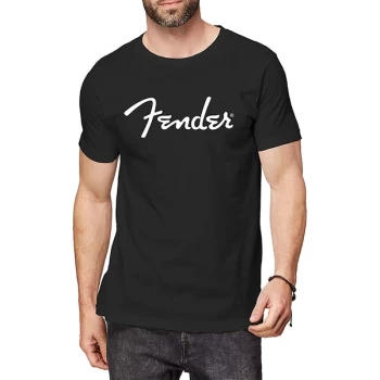 Image of Fender - Classic Logo Unisex Small T-Shirt - Black