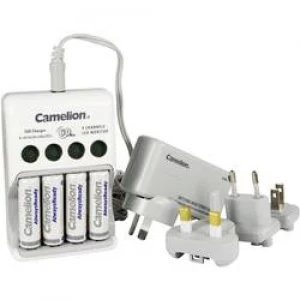 Image of Charger for cylindrical cells incl. rechargeables Camelion