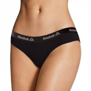 image of Reebok 2 Pack Briefs Ladies - Black