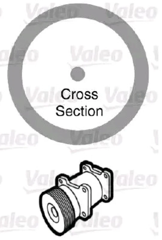 Image of VALEO 509147 Gaskets Seal,coolant pipe (547)