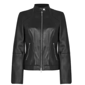 Image of Hugo Lajesa Leather Jacket - Black