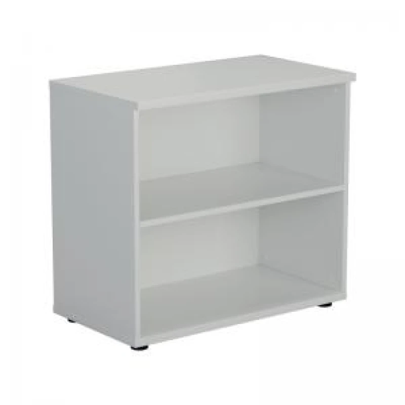 Image of Jemini Wooden Bookcase 800x450x730mm White KF811367