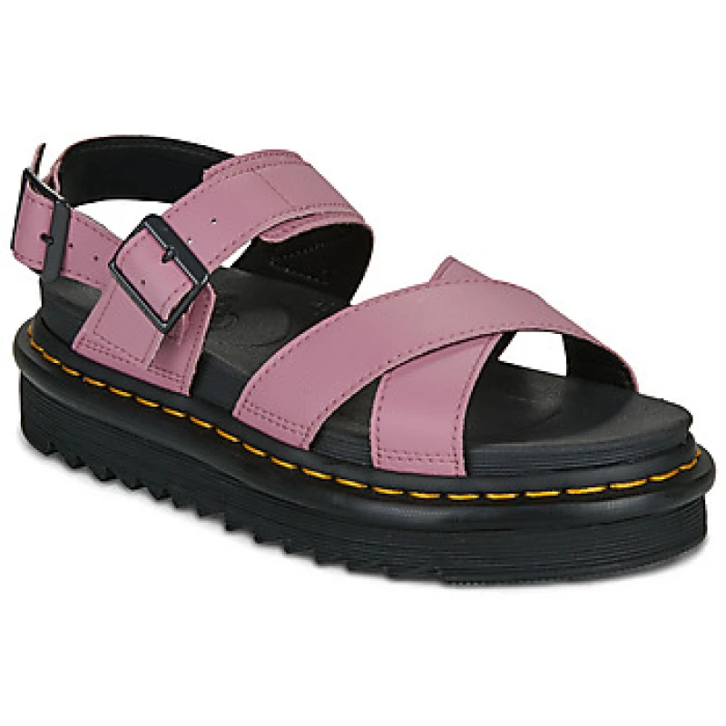 Image of Dr. Martens Voss II Sandal Dusty Rose Athena womens Wedge sandals in Pink