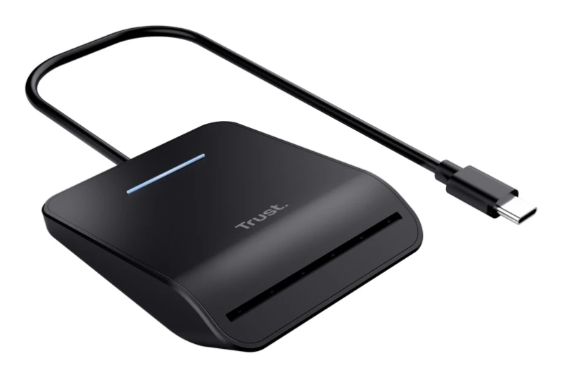 Image of Trust Primo smart card reader Indoor USB USB Type-C Black