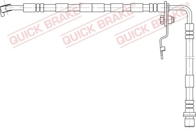 Image of QUICK BRAKE Brake hose QUICK BRAKE 50.892