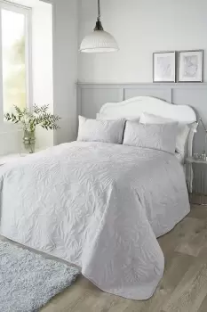 'Luana' Floral Pinsonic Microfibre Warm And Cosy Bedspread