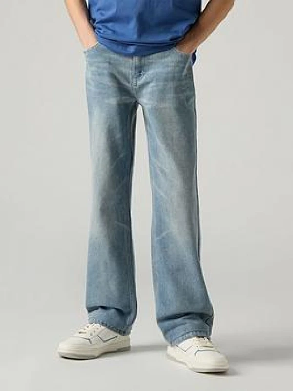 Image of Levis Kids Straight Leg Jeans - Blue Male 5 - 6 Years