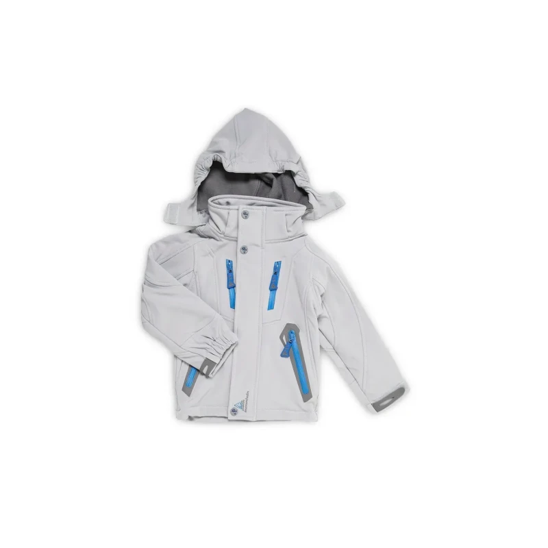 Image of Peak Mountain Children's softshell jacket Peak Mountain Ecilo Gris Male 3 ans ECILO/3-8/BG-GRIS