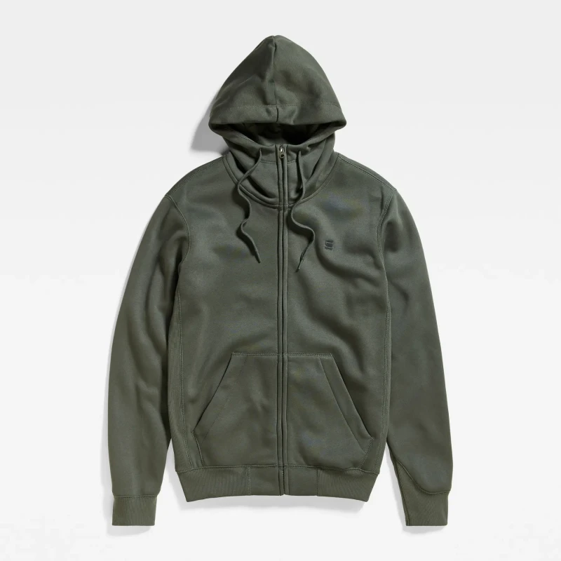 Image of G-Star Zip-up hoodie G-Star Premium Core Gris Male 2XL