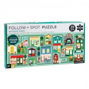 Image of Petit Collage Petit Follow and Spot Puzzle - Multi