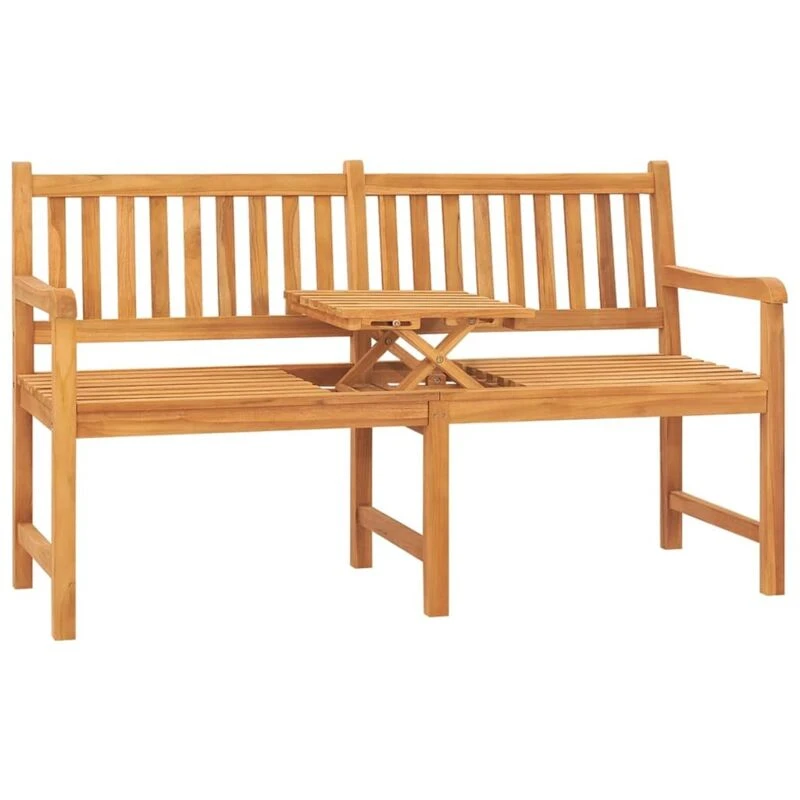Image of VIDAXL 3-Seater Garden Bench with Table 150cm Solid Teak Wood vidaXL 8720286597422