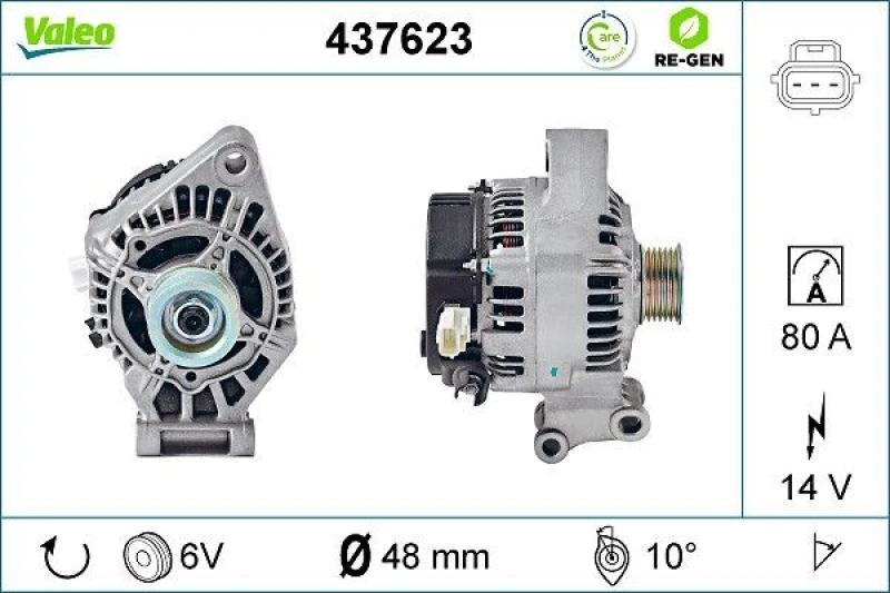 Image of Alternator VALEO 437623