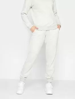 image of Long Tall Sally Light Grey Basic Cuffed Jogger, Grey, Size 10, Women