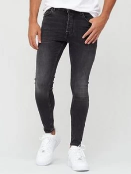 Image of Gym King Shadow Spray On Jean - Black, Size XL, Men