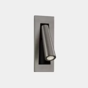 Image of Gamma LED Recessed Fold Away Reading Light Satin Nickel IP20 2.1W 2700K