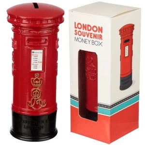 Image of Red Post Box Diecast London Souvenir Money Box