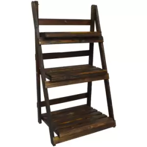 image of Watsons - Folding Shelves - Burntwood - Burntwood / Lacquered