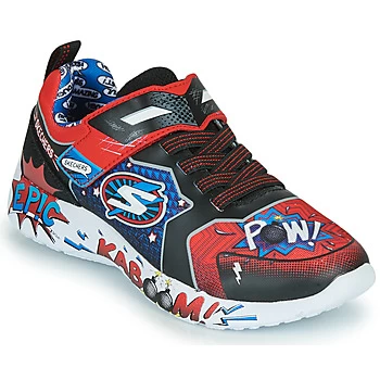 image of Skechers Childrens Dynamight Defense Squad Trainer - Red, Size 9.5 Younger