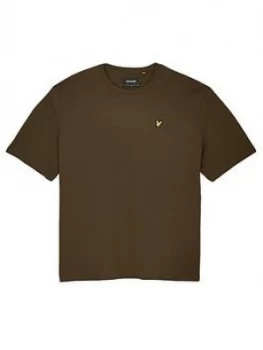Image of Lyle & Scott Big & Tall T-Shirt - Khaki, Size 2XL, Men