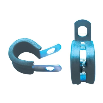 image of Matlock - 16MM Zinc Plated P-Clips Rubber Lined- you get 5