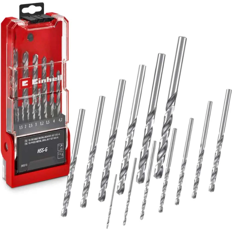 Image of Einhell 13 Piece HSS-G Drill Bit Set 49205513