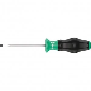 image of Wera Kraftform Comfort Grip Flared Slotted Screwdriver 10mm 200mm