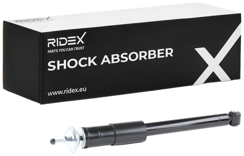 Image of RIDEX 854S0458 Shock absorber Front Axle, Gas Pressure, Monotube, Telescopic Shock Absorber, Top pin Shock Absorber (854)
