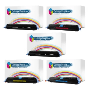 image of Cartridge People HP 124A Black And Tri Colour Laser Toner Ink Cartridge