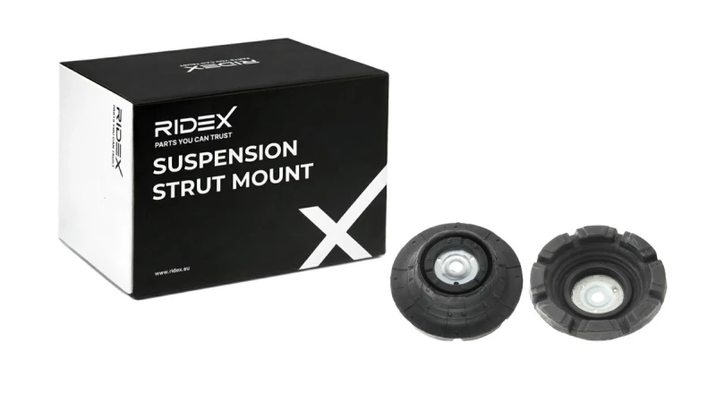 Image of RIDEX 1180S0900 Top strut mount Front Axle, without ball bearing Suspension Strut Support Bearing (1180)