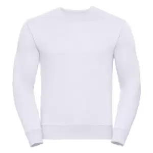 image of Russell Mens Authentic Sweatshirt (Slimmer Cut) (XS) (White)