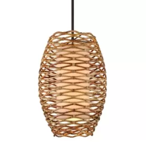 Image of Balboa 8 Light Pendant Natural Rattan