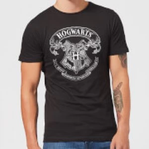 Image of Harry Potter Hogwarts Crest Mens T-Shirt - Black