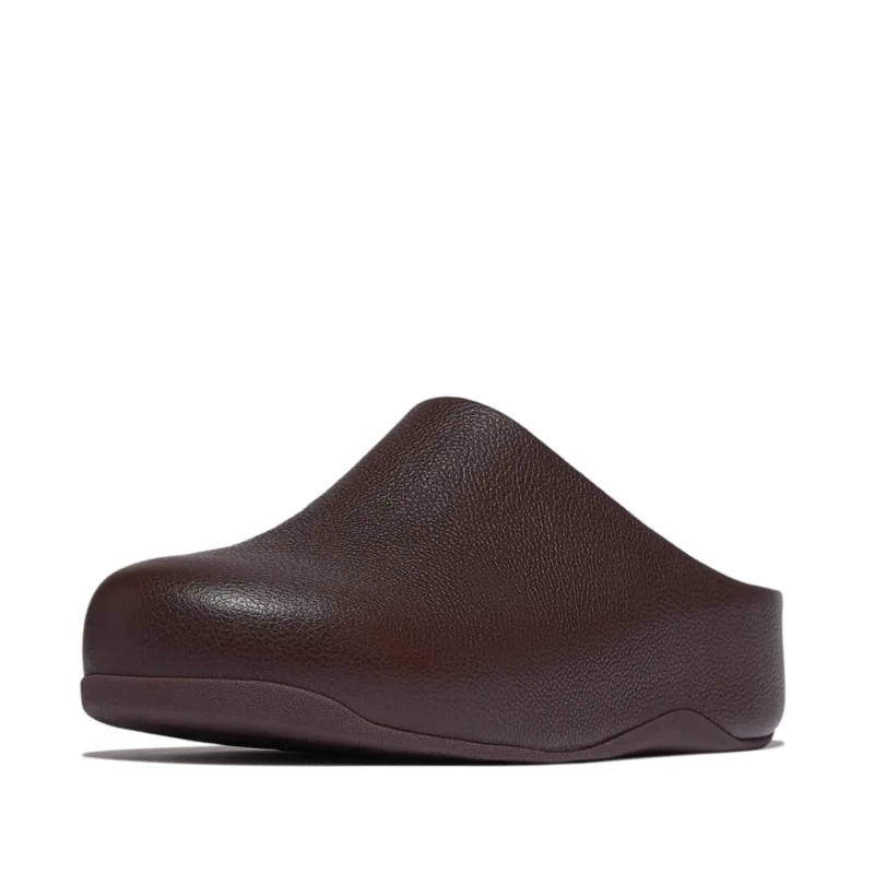 Image of FitFlop Womens leather clogs FitFlop Shuv Marron Female 39