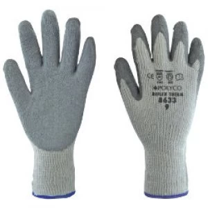 Image of Polyco Gloves Latex Size 10 Grey